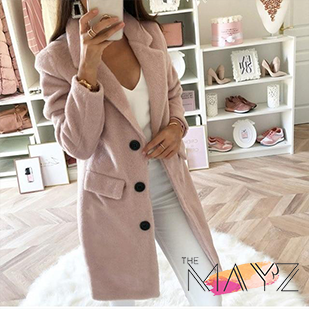Blend Coat Long Wool Jacket - The MAYZ
