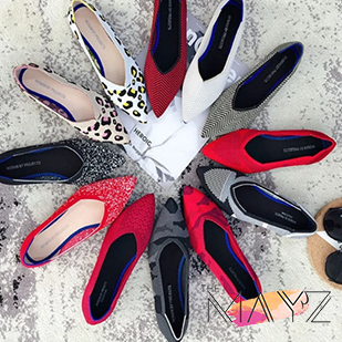 Flat Shoes Ballet Moccasin Mixed Color - The MAYZ