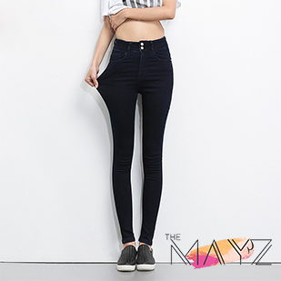 Jeans High Waist pants elastic Skinny - The MAYZ