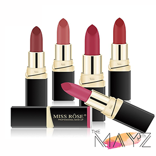 MISS ROSE Lipstick Matte Waterproof Make Up Long Lasting - The MAYZ