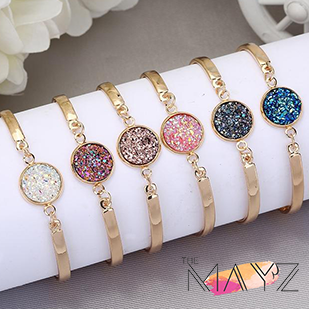 Nature Stone Bracelet Big drusy - The MAYZ