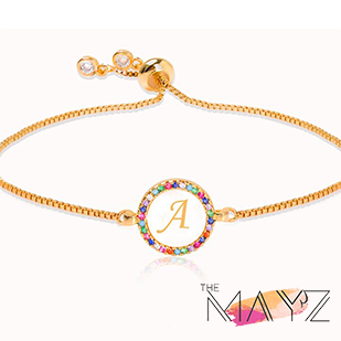 Rainbow Letter Bracelet - The MAYZ