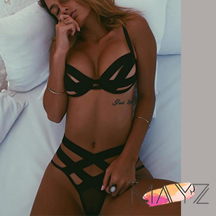 Sexy Bandage Hollow Out 2 Piece - The MAYZ