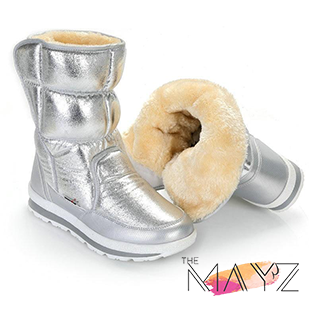 Silver Winter Boots - The MAYZ