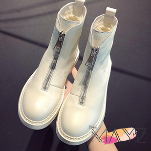 Winter hot leather tube Martin boots - The MAYZ