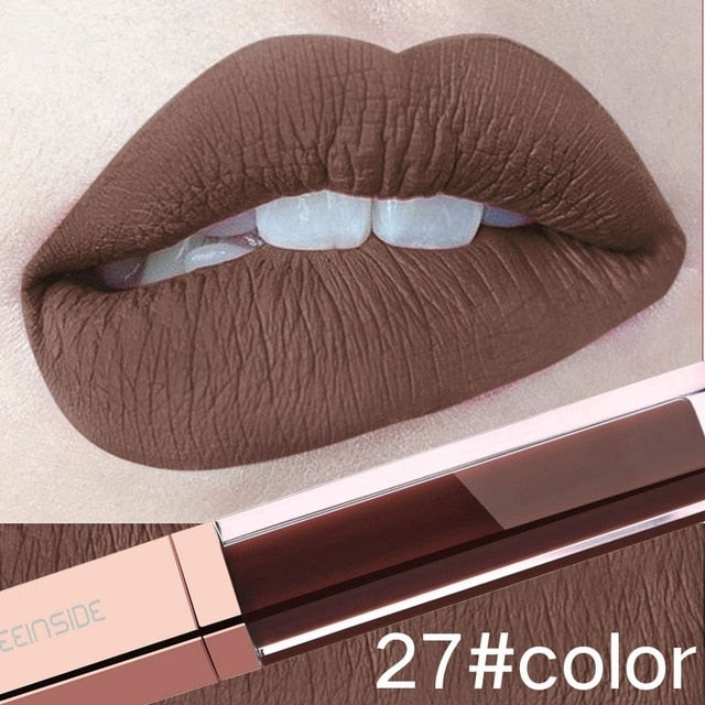 24 Color Make Up Liquid Lipstick Waterproof Mate - The MAYZ