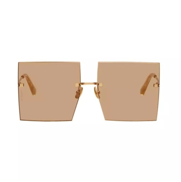 Oversized Rimless Square Sunglasses - The MAYZ