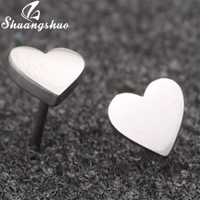 Earrings Mini Black Geometric Moon Star - The MAYZ