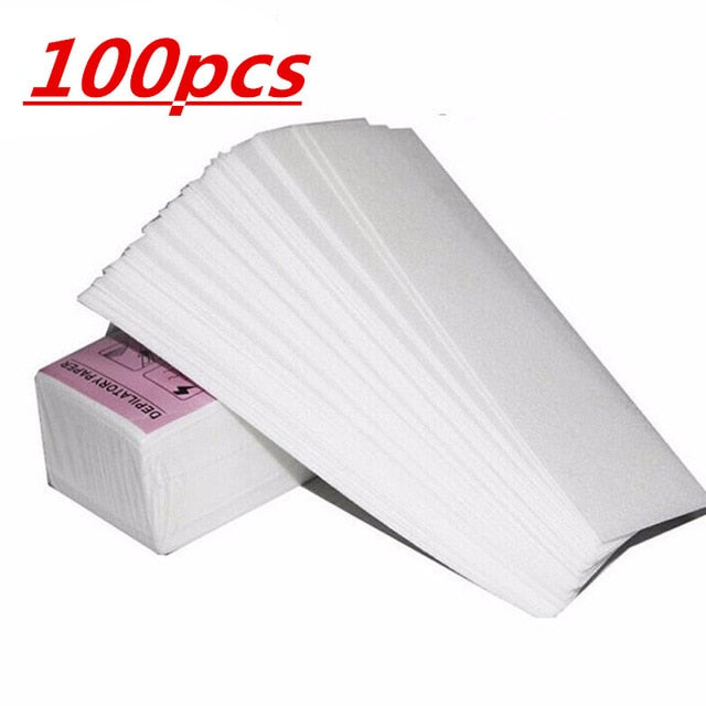 100pcs Removal Nonwoven Body Cloth Hair Remove Wax Paper - The MAYZ