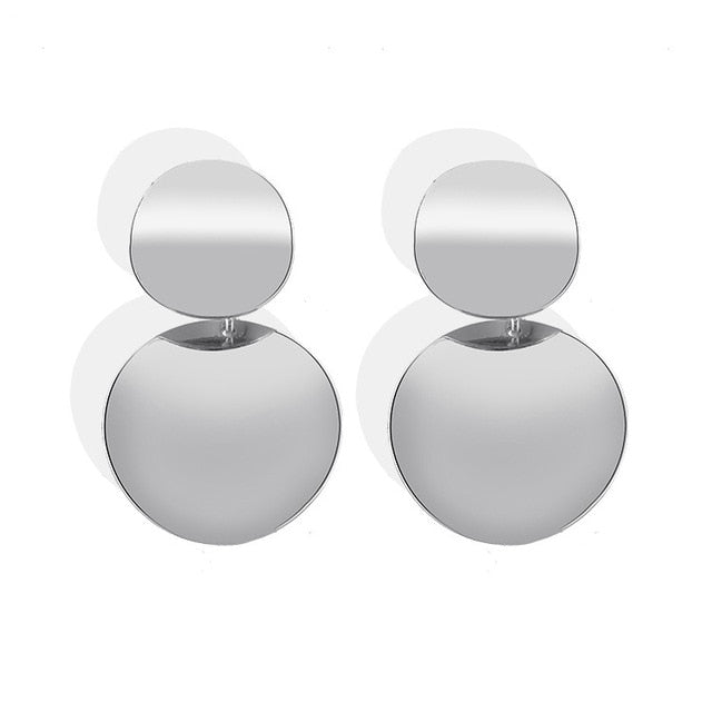 Statement Earrings Big Geometric Round - The MAYZ