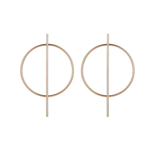 Statement Earrings Big Geometric Round - The MAYZ
