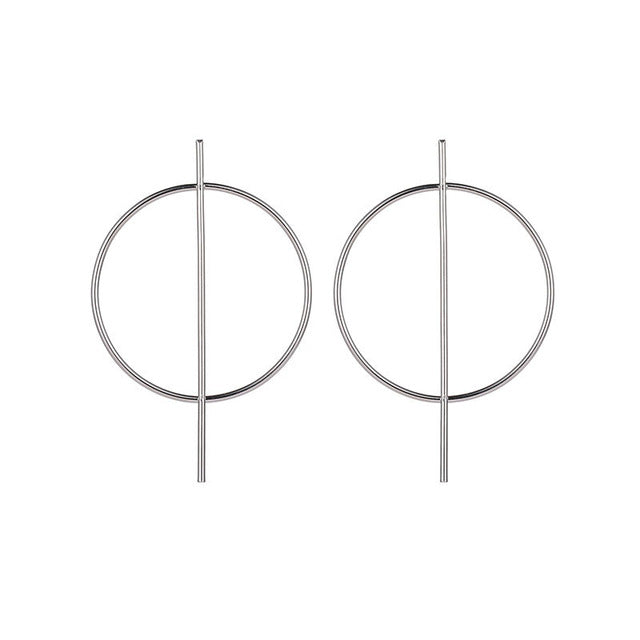 Statement Earrings Big Geometric Round - The MAYZ