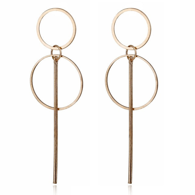 Statement Earrings Big Geometric Round - The MAYZ