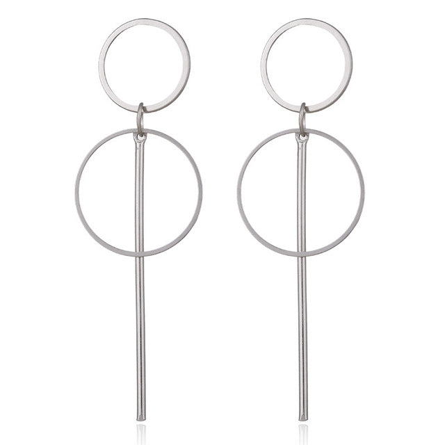 Statement Earrings Big Geometric Round - The MAYZ