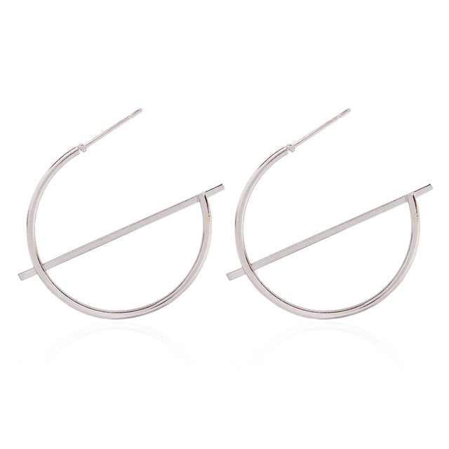 Statement Earrings Big Geometric Round - The MAYZ