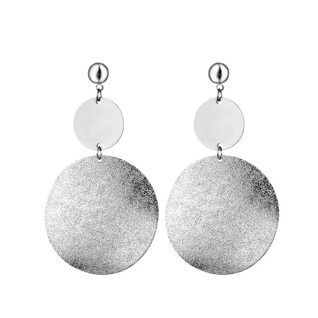Statement Earrings Big Geometric Round - The MAYZ