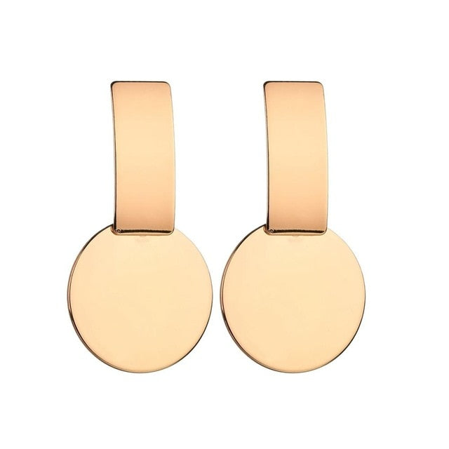 Statement Earrings Big Geometric Round - The MAYZ