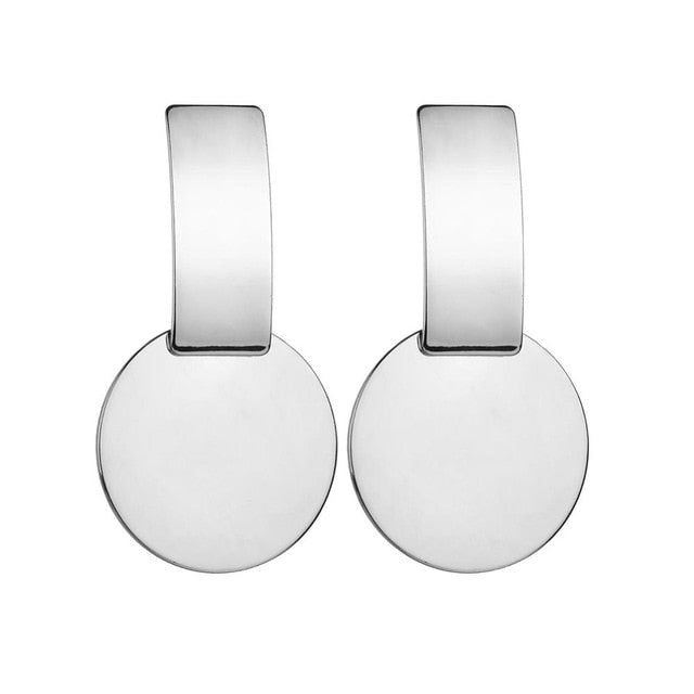 Statement Earrings Big Geometric Round - The MAYZ
