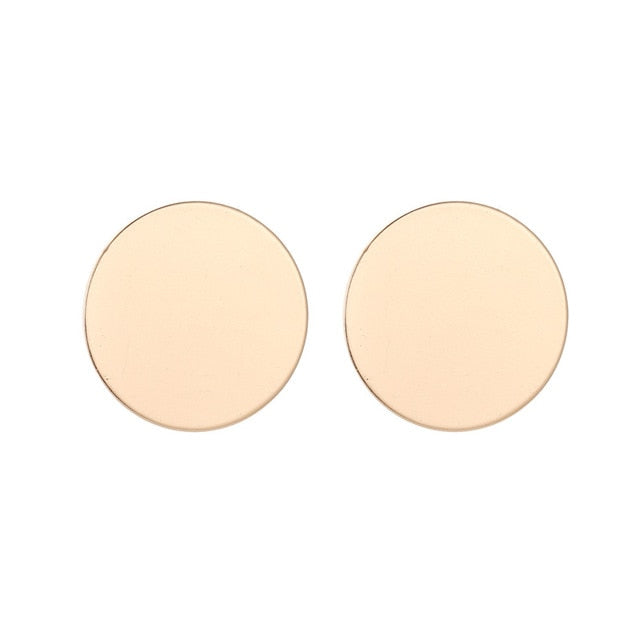 Statement Earrings Big Geometric Round - The MAYZ