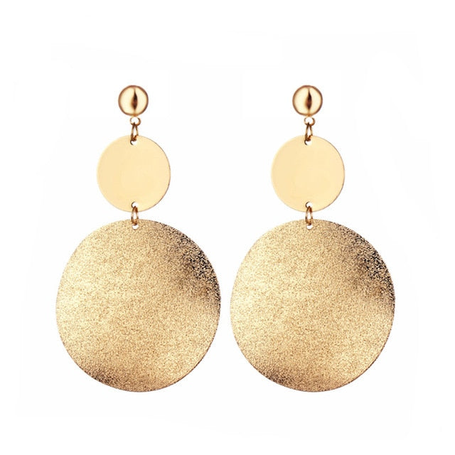 Statement Earrings Big Geometric Round - The MAYZ