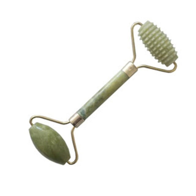 Facial Massage Roller Double Heads Jade Stone - The MAYZ