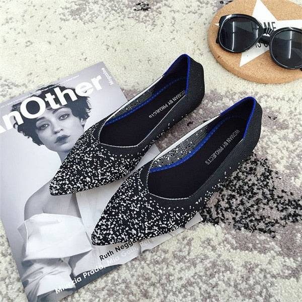 Flat Shoes Ballet Moccasin Mixed Color - The MAYZ