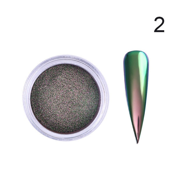 0.2g/Box Chameleon Mirror Laser Nail Glitter Powders - The MAYZ