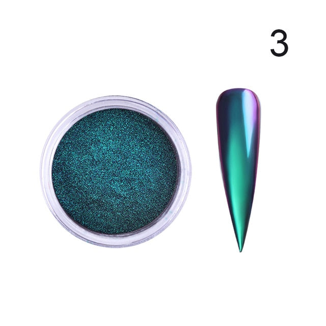 0.2g/Box Chameleon Mirror Laser Nail Glitter Powders - The MAYZ