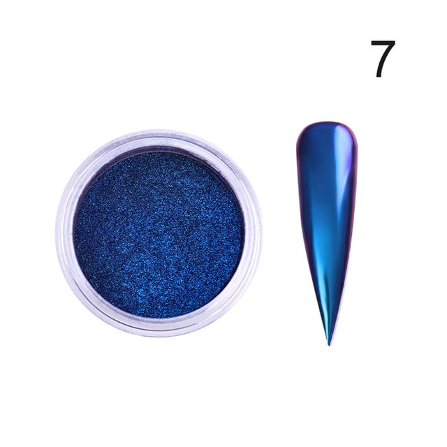 0.2g/Box Chameleon Mirror Laser Nail Glitter Powders - The MAYZ
