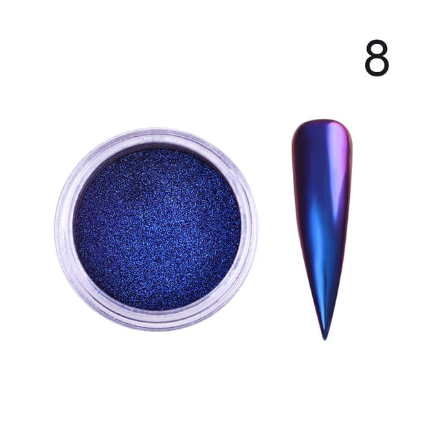 0.2g/Box Chameleon Mirror Laser Nail Glitter Powders - The MAYZ
