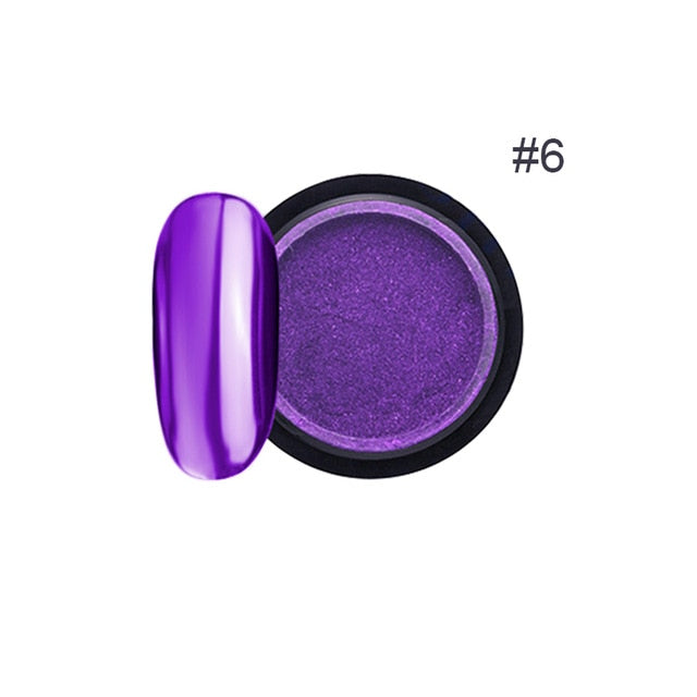 0.2g/Box Chameleon Mirror Laser Nail Glitter Powders - The MAYZ