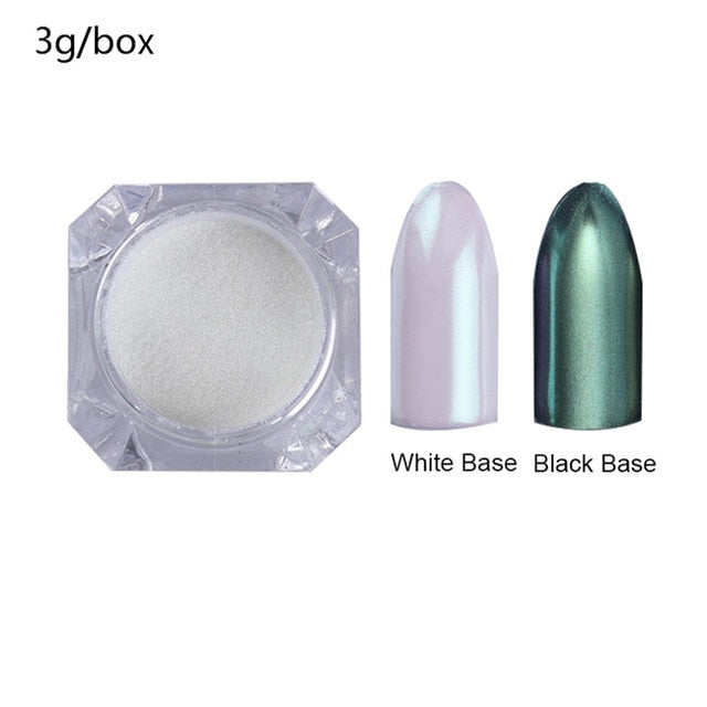 0.2g/Box Chameleon Mirror Laser Nail Glitter Powders - The MAYZ