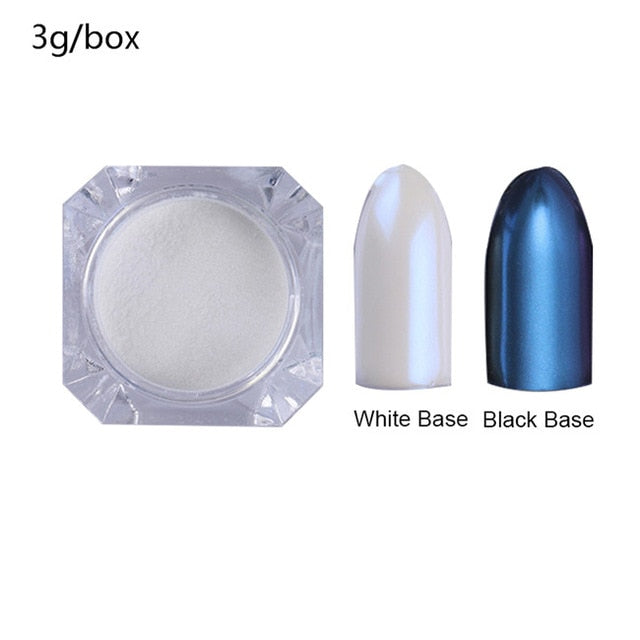 0.2g/Box Chameleon Mirror Laser Nail Glitter Powders - The MAYZ