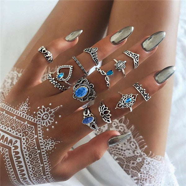 15 Pcs/set Women Fashion Rings - The MAYZ