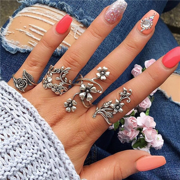 15 Pcs/set Women Fashion Rings - The MAYZ
