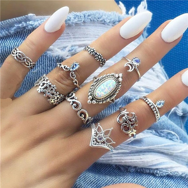 15 Pcs/set Women Fashion Rings - The MAYZ