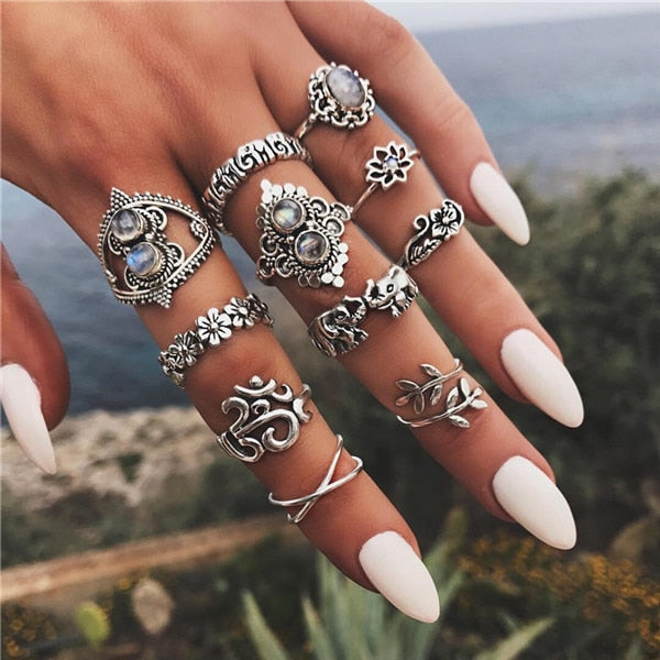 15 Pcs/set Women Fashion Rings - The MAYZ