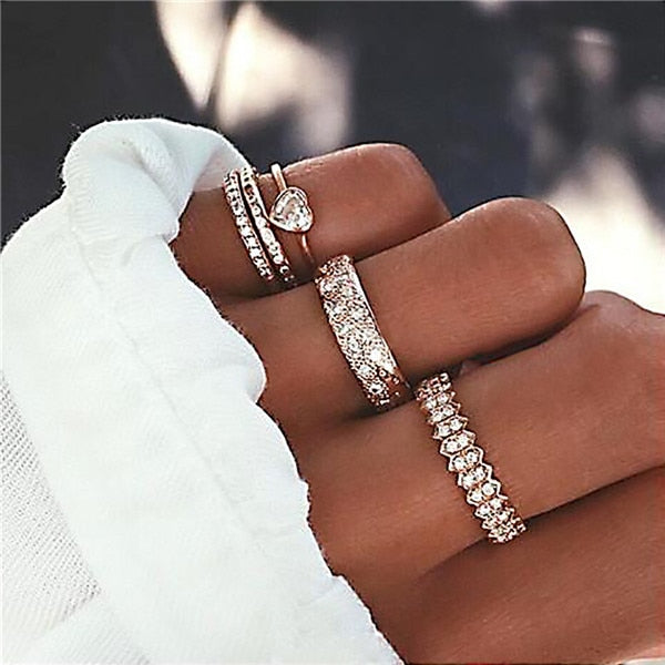 15 Pcs/set Women Fashion Rings - The MAYZ