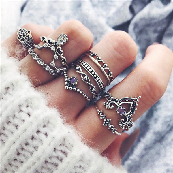 15 Pcs/set Women Fashion Rings - The MAYZ