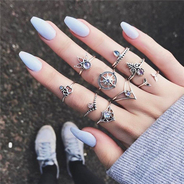 15 Pcs/set Women Fashion Rings - The MAYZ
