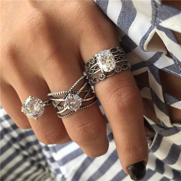 15 Pcs/set Women Fashion Rings - The MAYZ