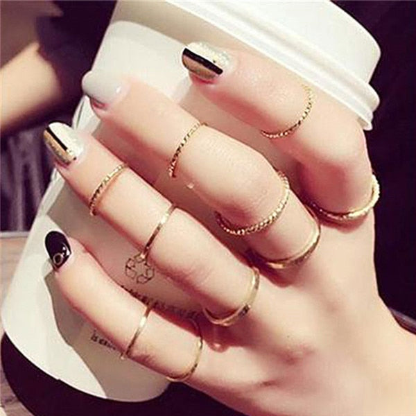 15 Pcs/set Women Fashion Rings - The MAYZ
