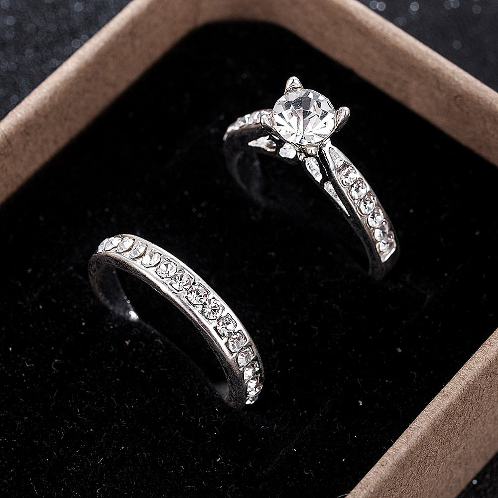 Charm Lovers Ring Engagement Wedding Rings - The MAYZ