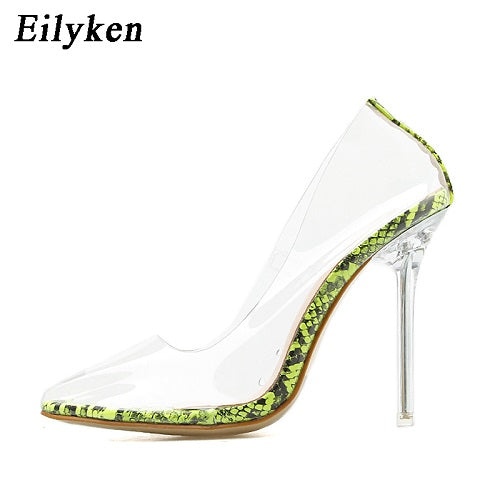 Rhinestones Transparent Pumps - The MAYZ