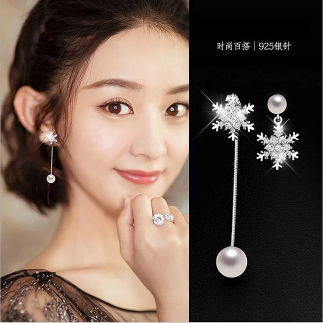 Star Moon Earrings Long - The MAYZ