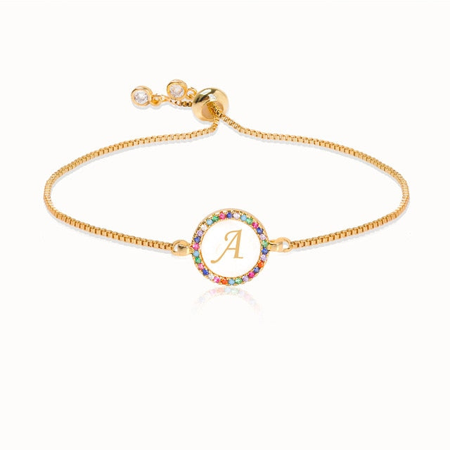 Rainbow Letter Bracelet - The MAYZ