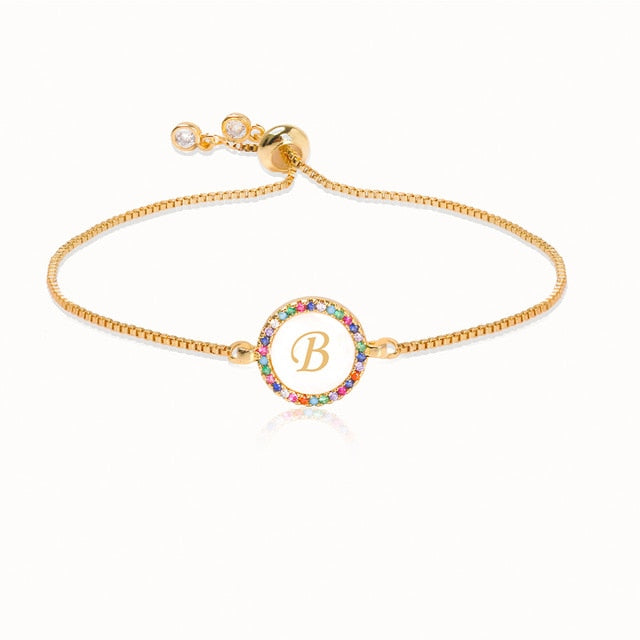 Rainbow Letter Bracelet - The MAYZ