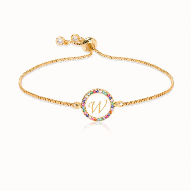 Rainbow Letter Bracelet - The MAYZ