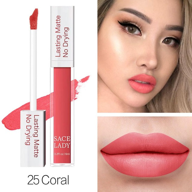 Matte Lipstick Makeup 23 Color - The MAYZ