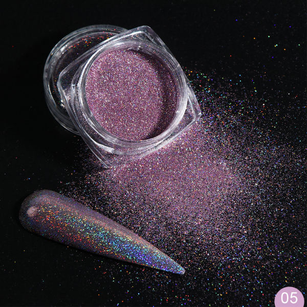 1Box Glitter for Nails Holographic Dip Powder Mirror Polishing - The MAYZ
